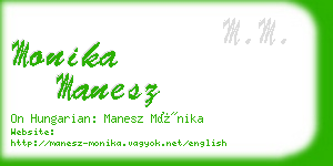 monika manesz business card